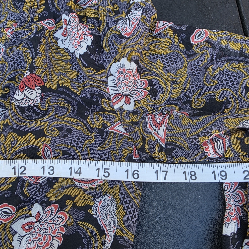 Mind Code Boho Paisley Long Sleeve Maxi Dress Size Small - Picture 7 of 8